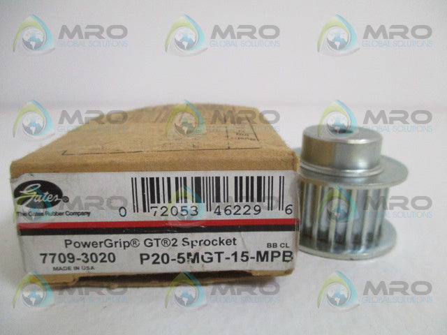 GATES 7709-3020 P20-5MGT-15-MPB POWER GRIP SPROCKET *NEW IN BOX*