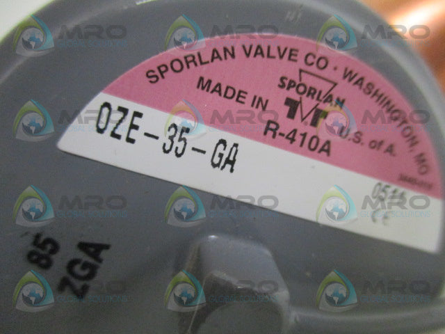 SPORLAN 125399 OZE-35-GA THERMOSTATIC EXPANSION VALVE 1/4" *NEW IN BOX*