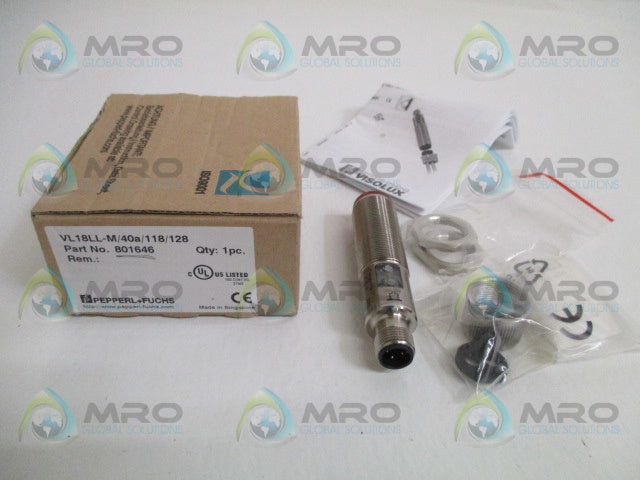 PEPPERL+FUCHS VL18LL-M/40a/118/128 FIBER OPTIC SENSOR *NEW IN BOX*