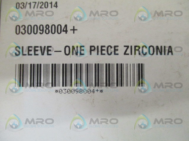 SPX 030098004+ SLEEVE-ONE PIECE ZIRCONIA *NEW IN BOX*