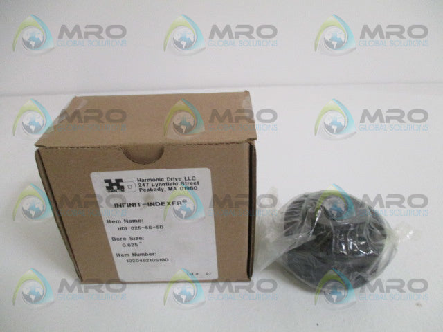 HARMONIC DRIVE HDI-025-5S-5D 102049210S10D INFINIT-INDEXER 0.625" *NEW IN BOX*