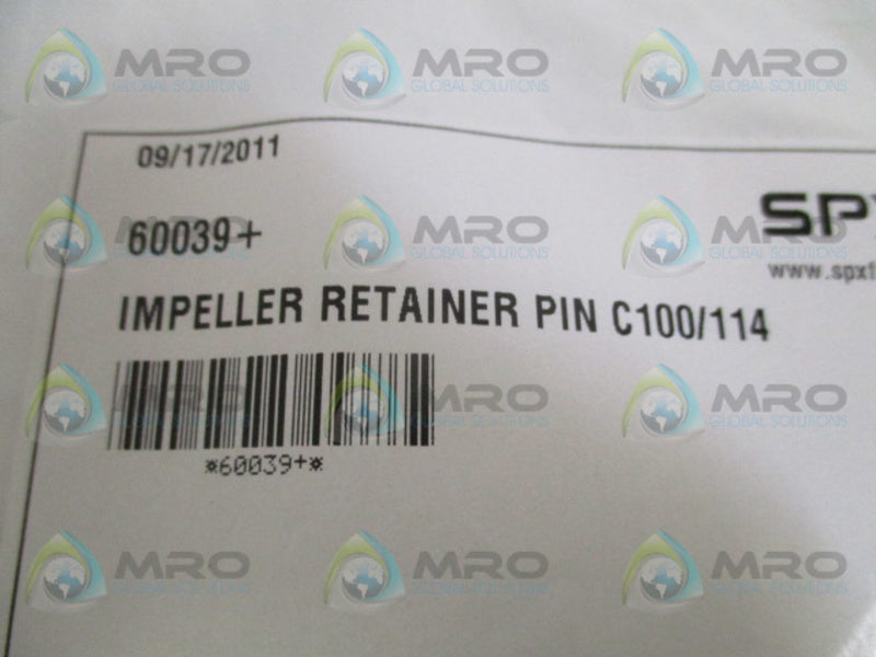 SPX 60039+ IMPELLER RETAINER PIN *NEW IN FACTORY BAG*