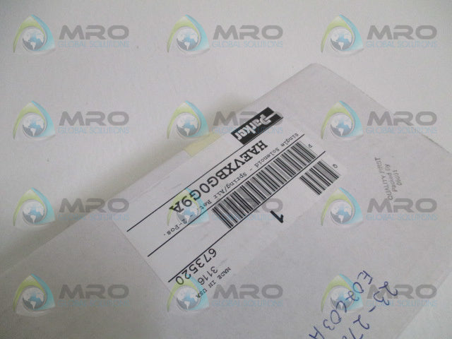 PARKER HAEVXBG0G9A SINGLE SOLENOID VALVE *FACTORY SEALED*