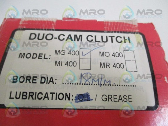 CROSS+MORSE MG400 DUO-CAM CLUTCH 18m/m * NEW IN BOX *
