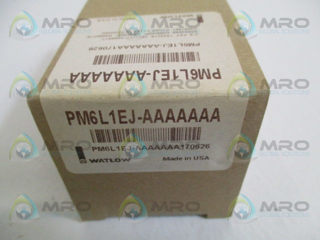 WATLOW PM6L1EJ-AAAAAAA TEMPERATURE LIMIT CONTROLLER *NEW IN BOX*