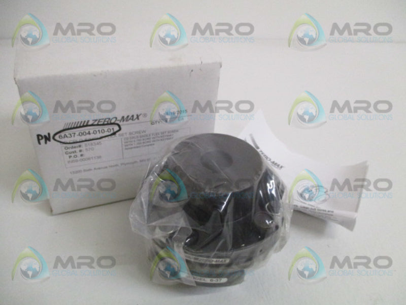 ZERO-MAX 6A37-004-010-01 CD COUPLING SINGLE FLEX SET SCREW *NEW IN BOX*