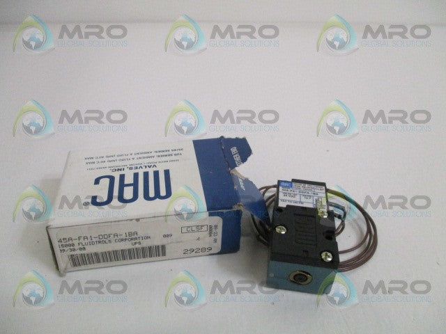 MAC 45A-FA1-DDFA-1BA SOLENOID VALVE *NEW IN BOX*