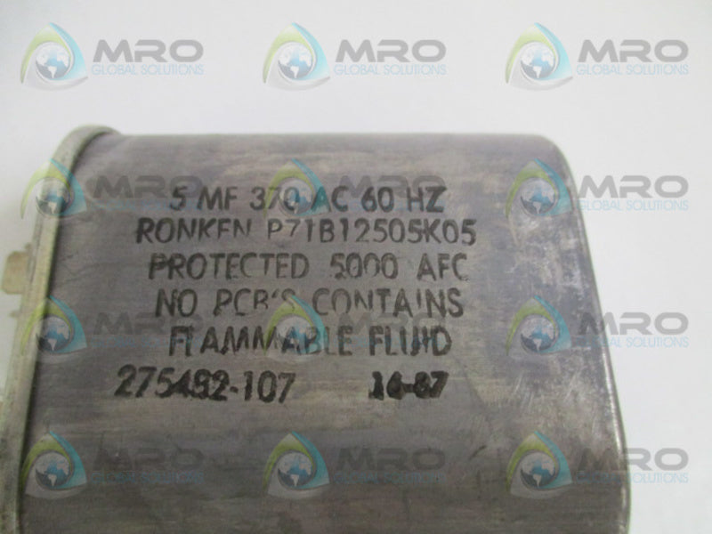 INDUSTRIAL MRO 275482-107 CAPACITOR 370 VAC *NEW IN BOX*