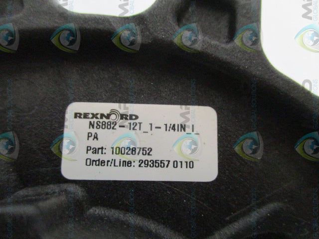 REXNORD 614-29-12 NS882-12T THERMOPLASTIC SPLIT SPROCKET 1-1/4" *NEW IN BOX*