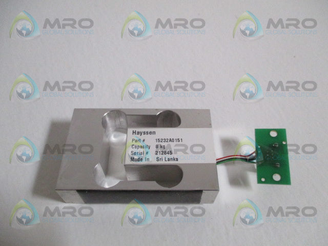 HAYSSEN 15232A0151 LOAD CELL 8kg *USED*