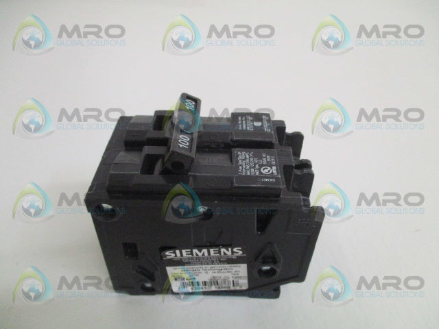 SIEMENS Q2100 CIRCUIT BREAKER 100A (AS PICTURED) *USED*