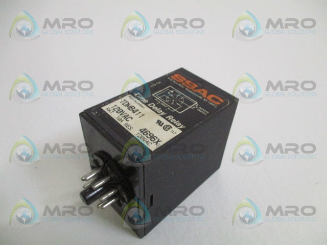 SSAC TDMB411 TIME DELAY RELAY 120VAC *USED*