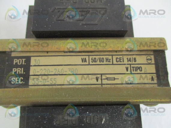 CED 0-220-260-380 TRANSFORMER * USED *