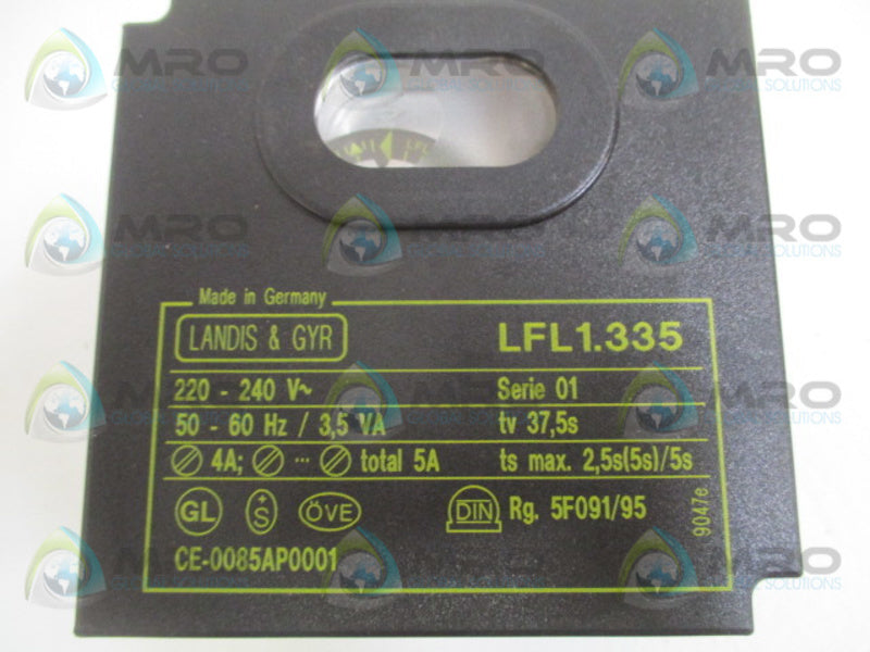 LANDIS & GYR LFL1.335 GAS BURNER PROGRAM CONTROLLER *USED*