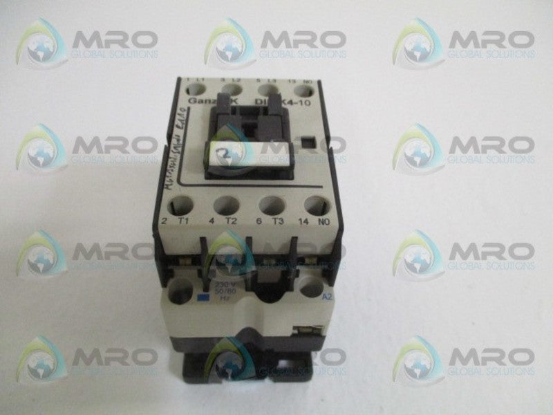 GANZKK DIL-K4-10 CONTACTOR 230V *USED*