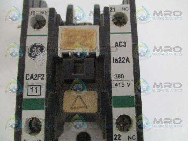 GENERAL ELECTRIC CA2F2AC3 CONTACTOR 380/415V *USED*