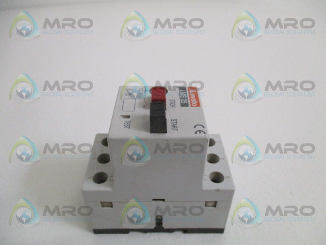 LOVATO LMS25 MANUAL MOTOR PROTECTOR 0.63-1A *USED*