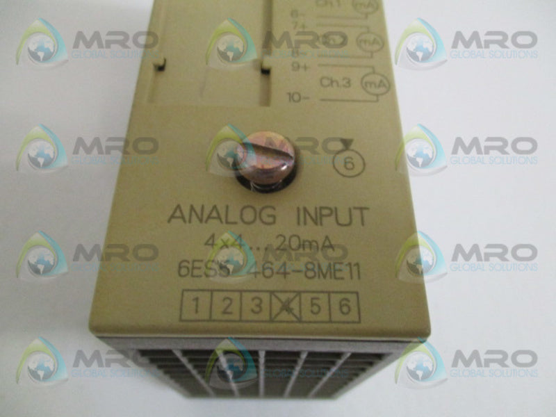 SIEMENS SIMATIC S5 6ES5464-8ME11 ANALOG INPUT MODULE *USED*