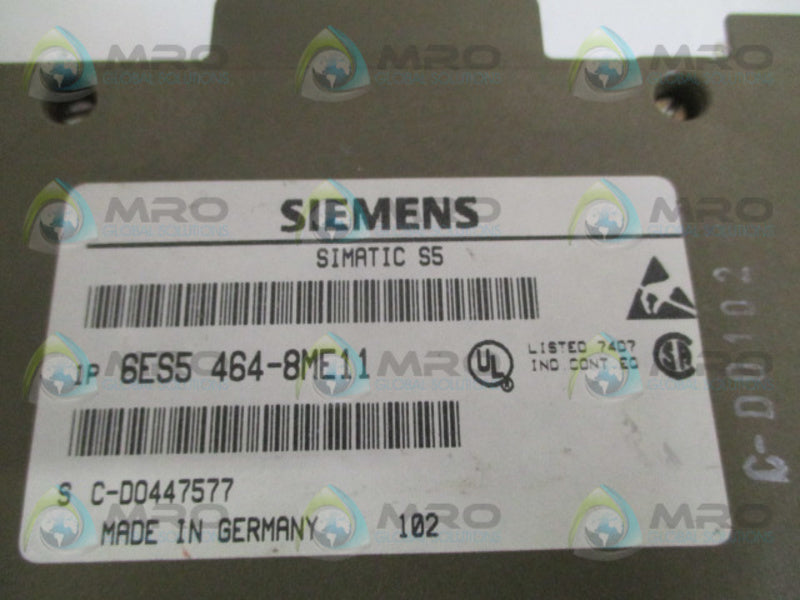 SIEMENS SIMATIC S5 6ES5464-8ME11 ANALOG INPUT MODULE *USED*