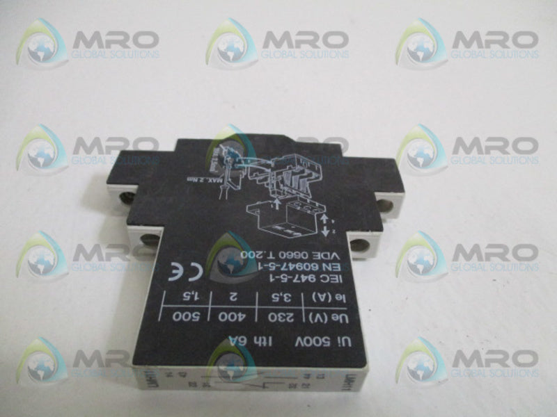 LOVATO LMH11 AUXILIARY CONTACT BLOCK *USED*