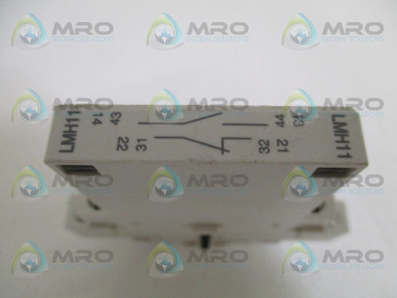 LOVATO LMH11 AUXILIARY CONTACT BLOCK *USED*
