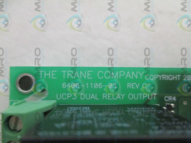 TRANE 6400-1106-03 UCP3 DUAL RELAY OUTPUT BOARD *NEW NO BOX*