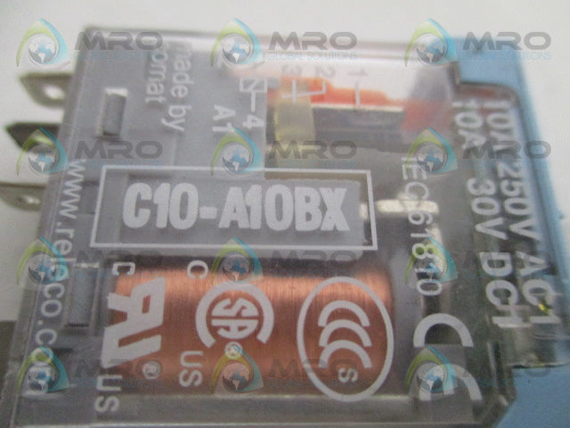 RELECO C10-A10BX RELAY 24VDC *USED*