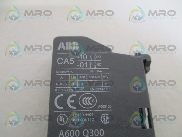 ABB CA5-01 AUXILLARY CONTACT BLOCK *NEW NO BOX*