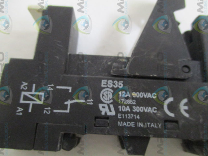 INDUSTRIAL MRO ES35 RELAY SOCKET *USED*