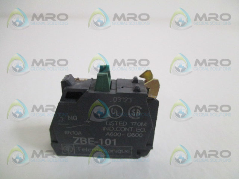 TELEMECANIQUE ZBE-101 CONTACT BLOCK (AS PICTURED)  UNMP