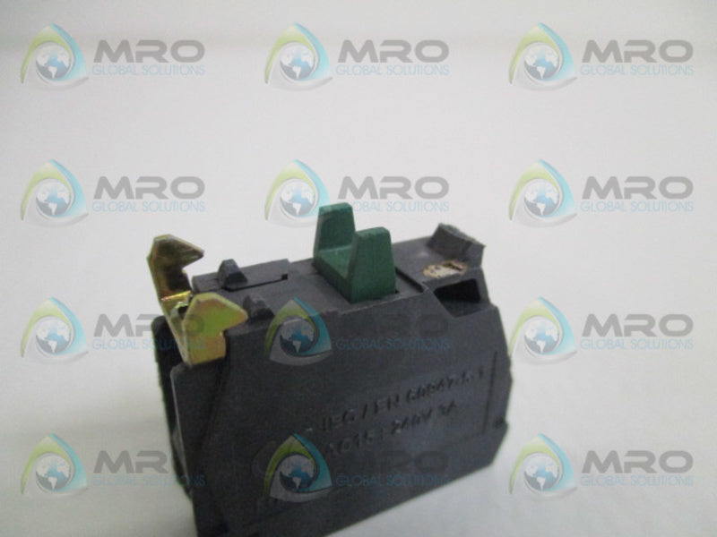 TELEMECANIQUE ZBE-101 CONTACT BLOCK (AS PICTURED)  UNMP
