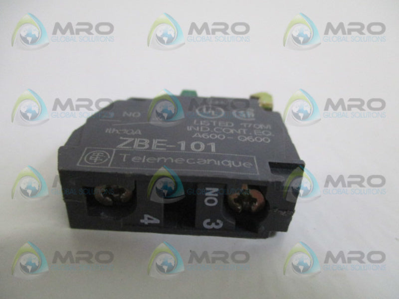 TELEMECANIQUE ZBE-101 CONTACT BLOCK (AS PICTURED)  UNMP