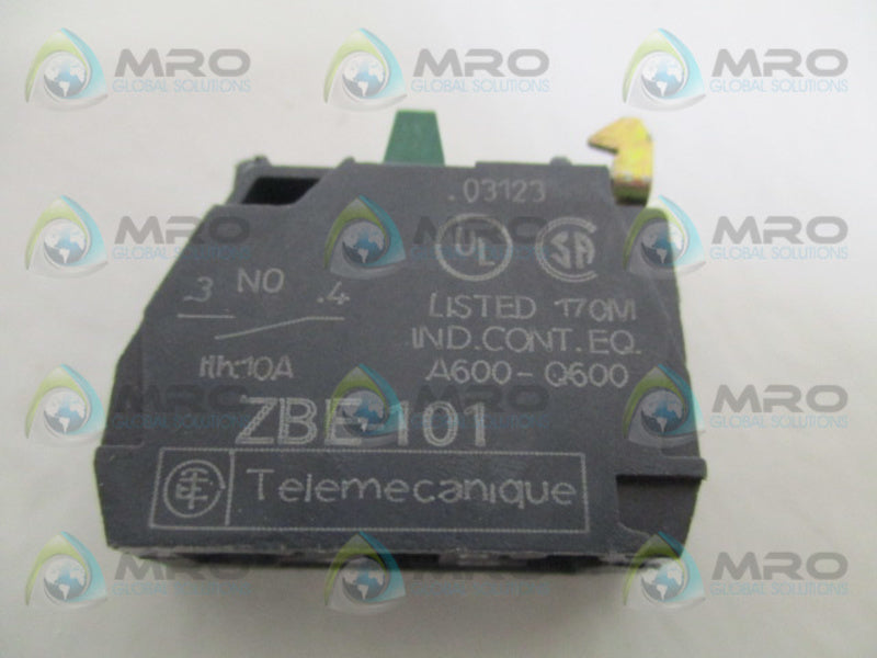 TELEMECANIQUE ZBE-101 CONTACT BLOCK (AS PICTURED)  UNMP