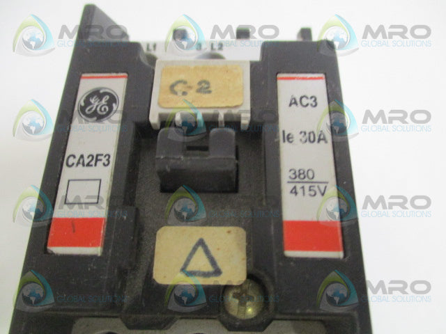 GENERAL ELECTRIC CA2F3 CONTACTOR 220/240V 30A *USED*