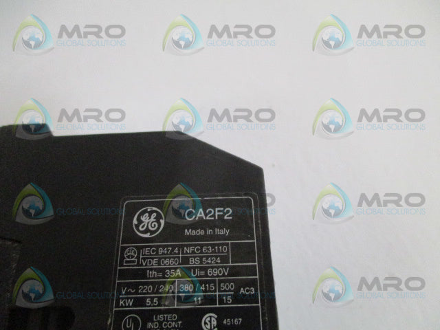 GENERAL ELECTRIC CA2F2 CONTACTOR 220/240V *USED*