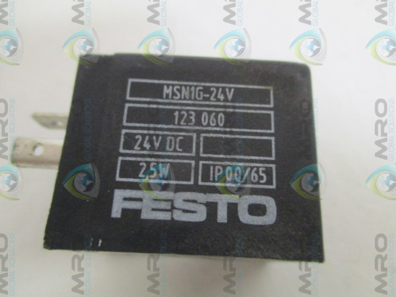 FESTO MSN1G-24V SOLENOID COIL 24VDC  UNMP