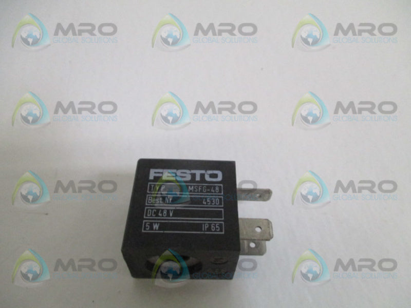 FESTO MSFG-48 SOLENOID COIL 48VDC  UNMP