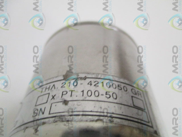 UTECO PT.100-50 TEMPERATURE SENSOR PROBE *USED*