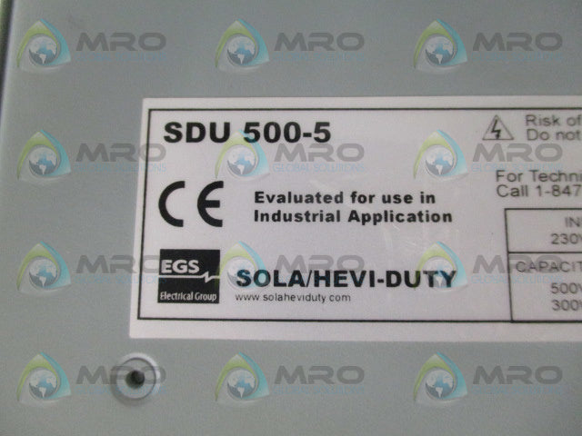 SOLA SDU500-5 POWER SUPPLY *USED*