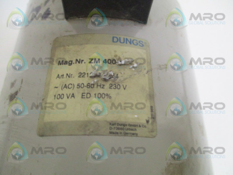 DUNGS ZM400-1 SOLENOID COIL 230V  UNMP