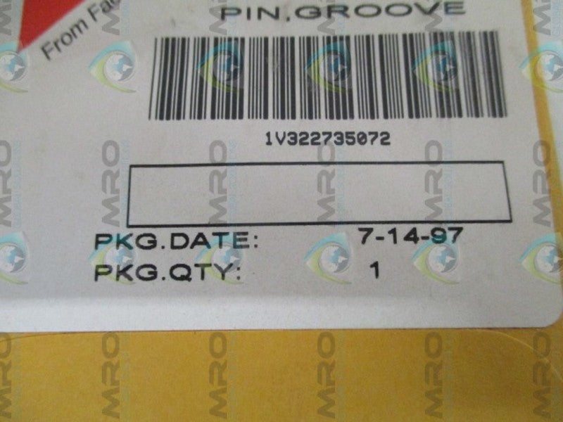 FISHER 1V322735072 GROOVE PIN * NEW IN ORIGINAL PACKAGE *