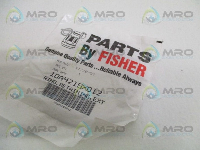 FISHER 10A4219X012 EXT RETAINING RING * NEW IN ORIGINAL PACKAGE *