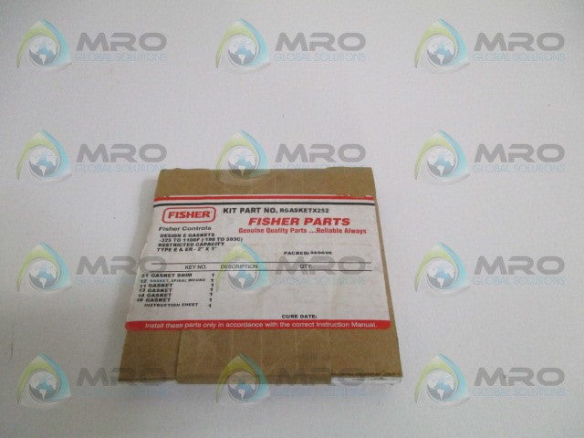 FISHER RGASKETX252 GASKET KIT *NEW IN ORIGINAL PACKAGE*