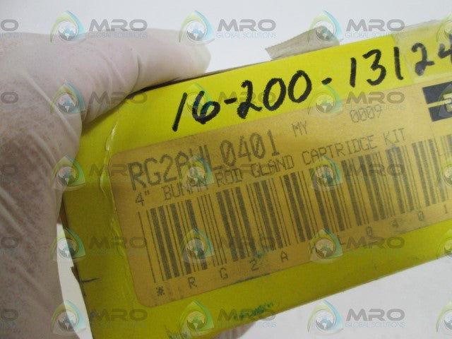 PARKER 4" ROD GLAND CART. KIT RG2AHL0401 *NEW IN BOX*