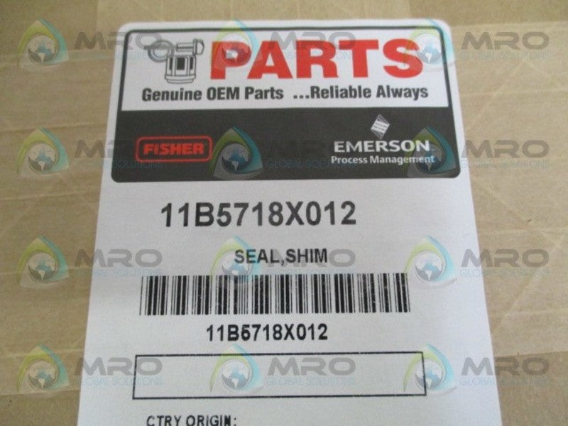 FISHER 11B5718X012 SHIM SEAL * NEW IN ORIGINAL PACKAGE *