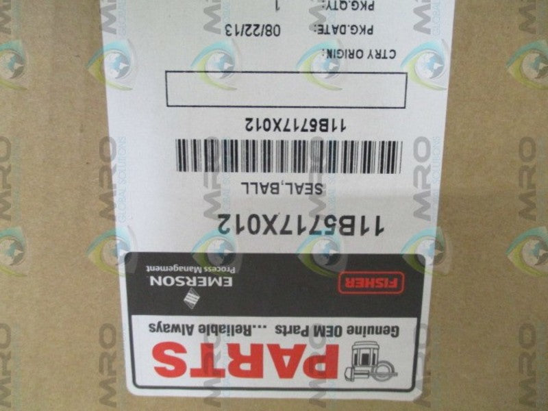 FISHER 11B5717X012 BALL SEAL * NEW IN ORIGINAL PACKAGE *