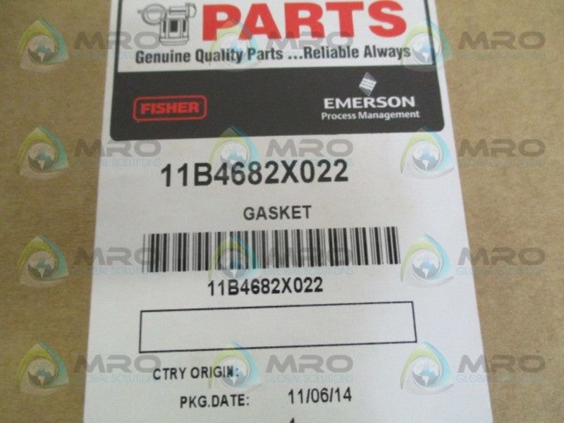 FISHER 11B4682X022 GASKET * NEW IN ORIGINAL PACKAGE *