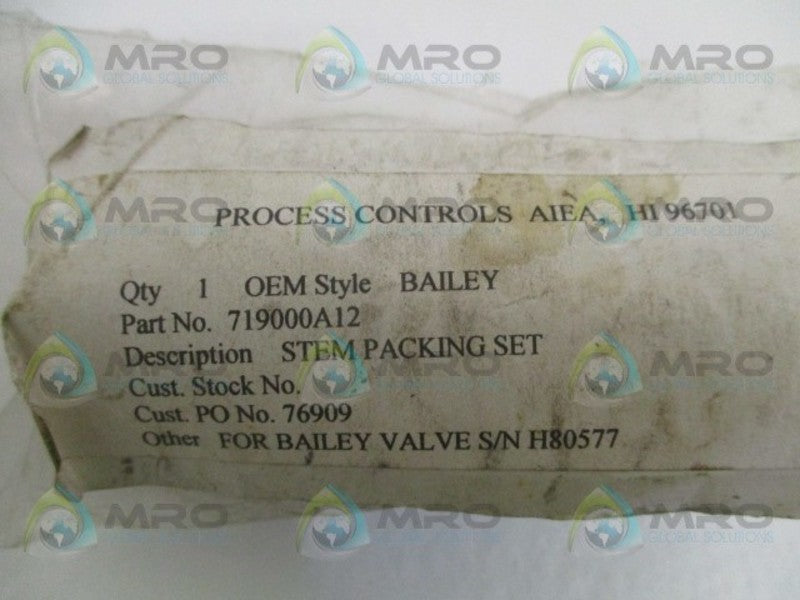 BAILEY 719000A12 STEM PACKING SET  NSMP