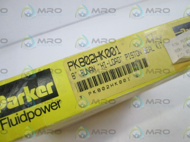 PARKER 8" HI-LOAD PISTON SEAL KIT PK802HK001 *NEW IN BOX*