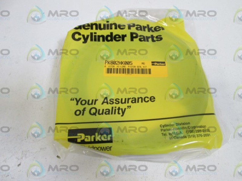 PARKER 8" HI-LOAD PISTON SEAL KIT PK802HK005 *NEW IN BOX*